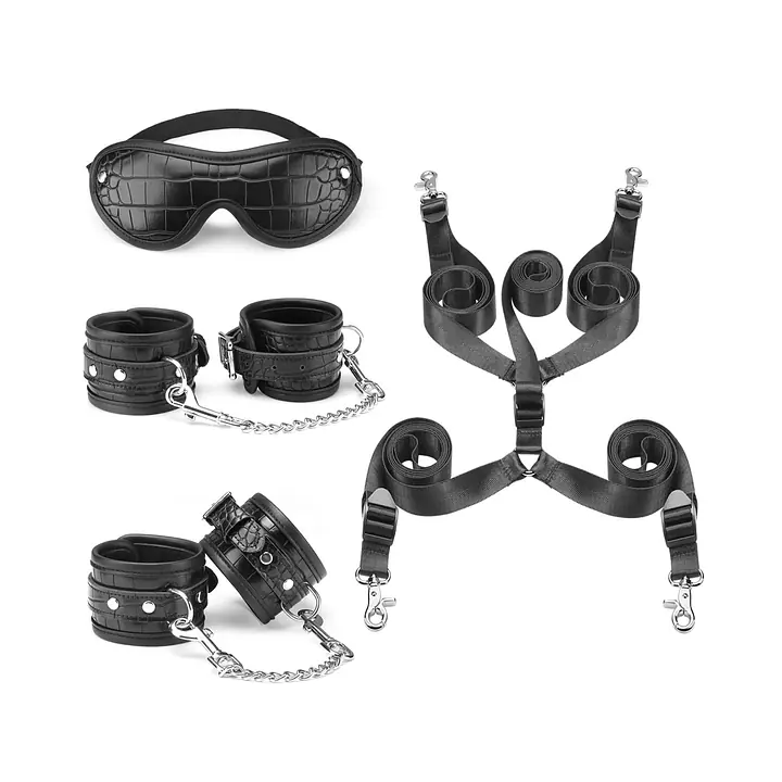 Набір для фіксації на ліжку Liebe Seele Temptation Underbed Mattress Restraint Kit + маска - Master