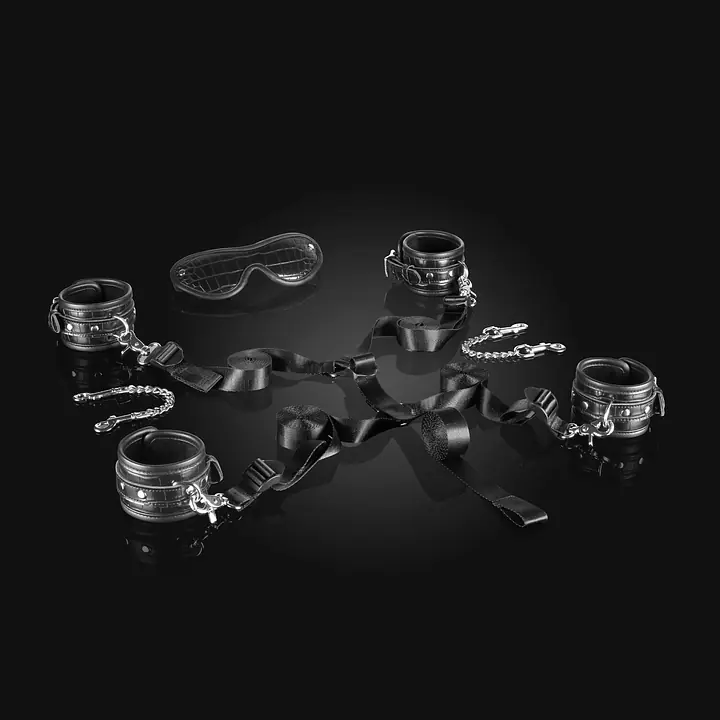 Набір для фіксації на ліжку Liebe Seele Temptation Underbed Mattress Restraint Kit + маска - Master