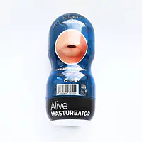 Недорогий мастурбатор ротик Alive Super Realistic Oral - Master