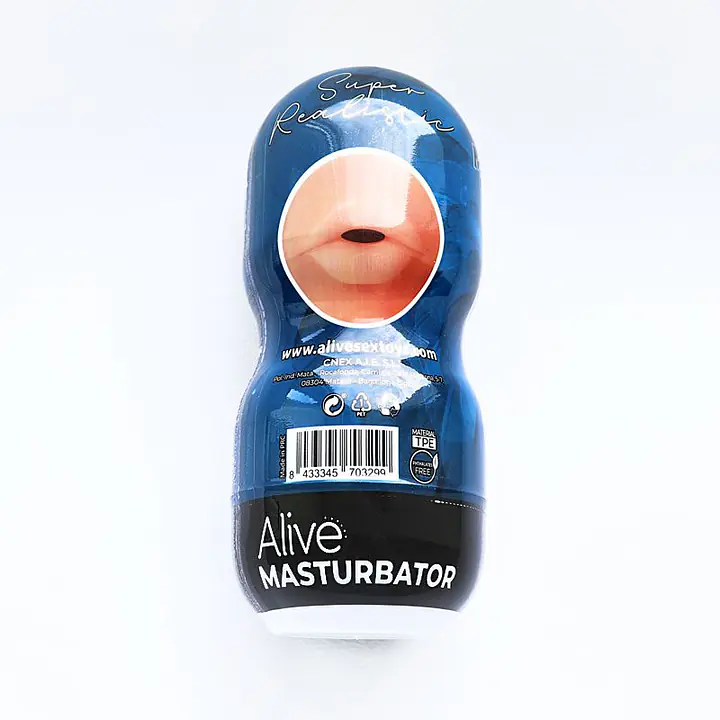 Недорогий мастурбатор ротик Alive Super Realistic Oral - Master