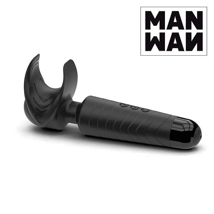 Мастурбатор-вібромасажер Manwan MAN.WAND, відмінно для пар, вібро-мінет, 20 режимів - Master