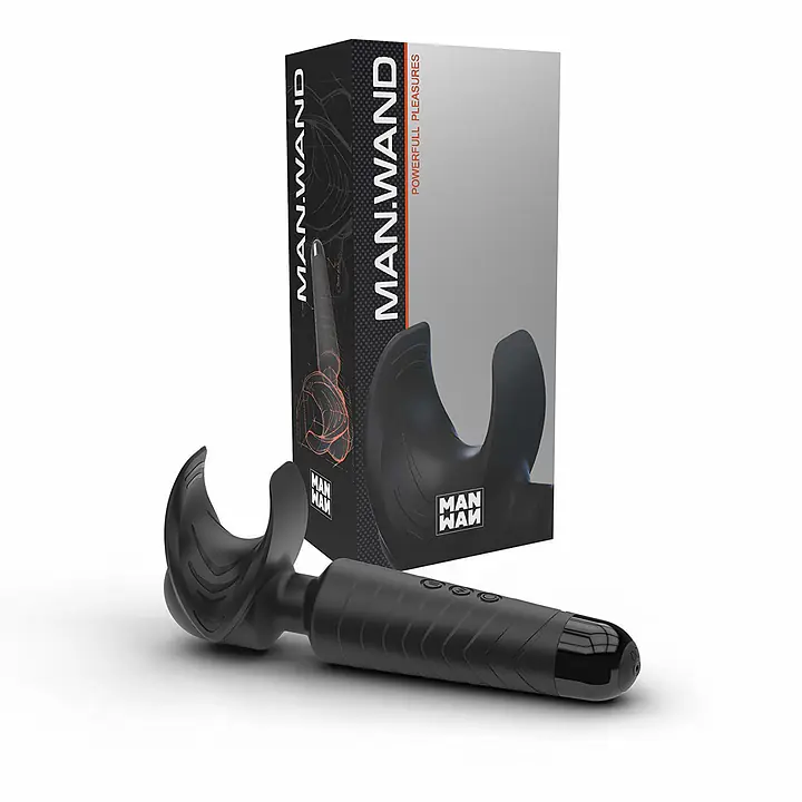 Мастурбатор-вібромасажер Manwan MAN.WAND, відмінно для пар, вібро-мінет, 20 режимів - Master