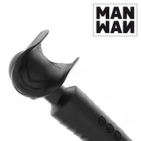 Мастурбатор-вібромасажер Manwan MAN.WAND, відмінно для пар, вібро-мінет, 20 режимів - Master