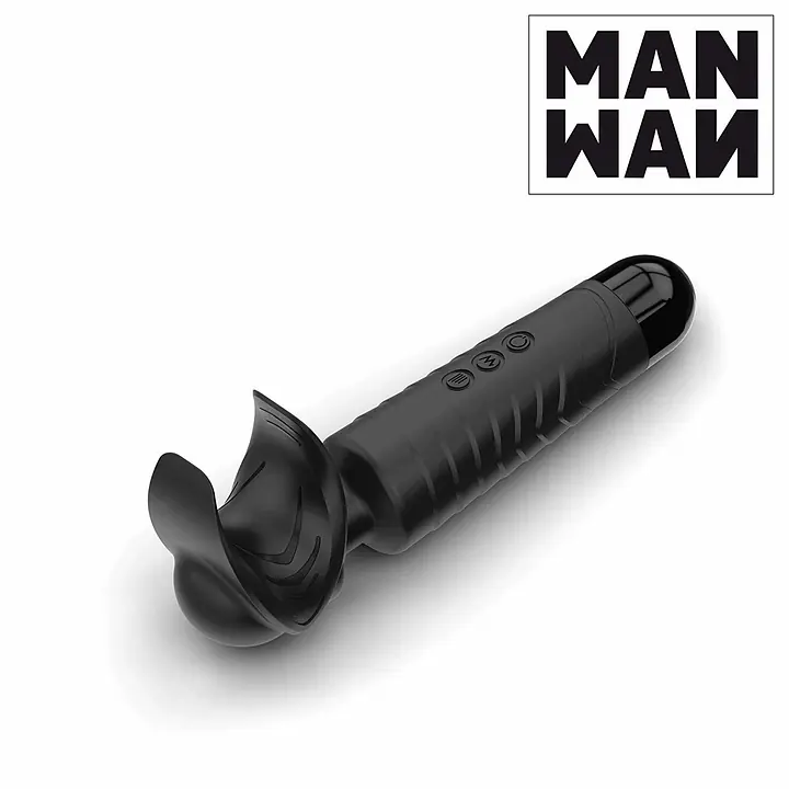 Мастурбатор-вібромасажер Manwan MAN.WAND, відмінно для пар, вібро-мінет, 20 режимів - Master
