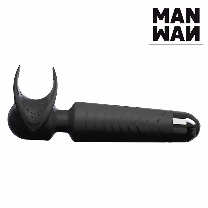 Мастурбатор-вібромасажер Manwan MAN.WAND, відмінно для пар, вібро-мінет, 20 режимів - Master
