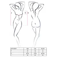 Боді з високим вирізом стегна Passion Exclusive AKITA BODY L/XL, red - Master