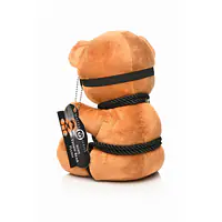 Плюшевий ведмедик ROPE Teddy Bear БДСМ у шкіряній масці та обв’язці, 22x16x12 см - Master