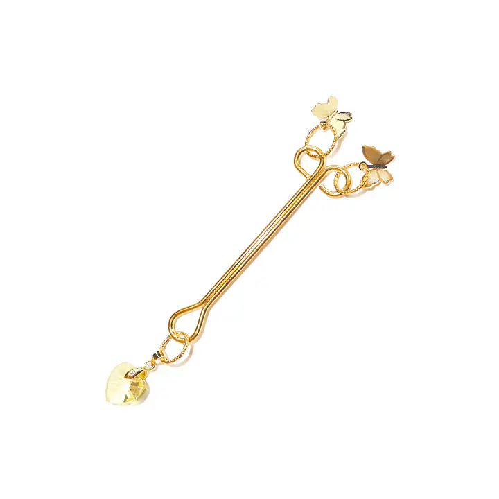 Затискач для клітора Art of Sex - Clit Clamp Butterfly, золото - Master