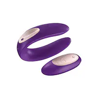 Вібратор для пар Satisfyer Double Plus Remote з пультом ДК та двома моторчиками - Master