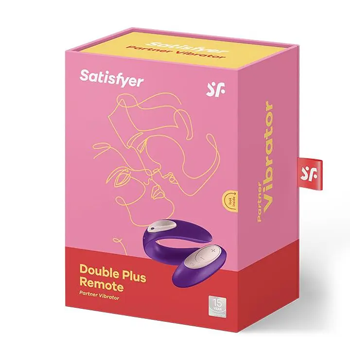Вібратор для пар Satisfyer Double Plus Remote з пультом ДК та двома моторчиками - Master