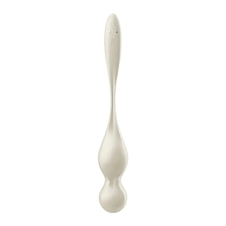 Вагінальні смарт-кульки з вібрацією Satisfyer Love Birds 1 Connect App White, 78 г - Master