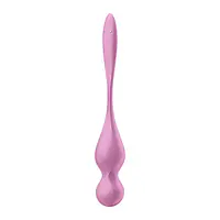 Вагінальні смарт-кульки з вібрацією Satisfyer Love Birds 1 Connect App Pink, 78 г - Master
