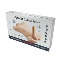 Торс з фалоімітатором на присосці SilexD Apollo L Male Torso, суперреалістичний, термореактивний - Master