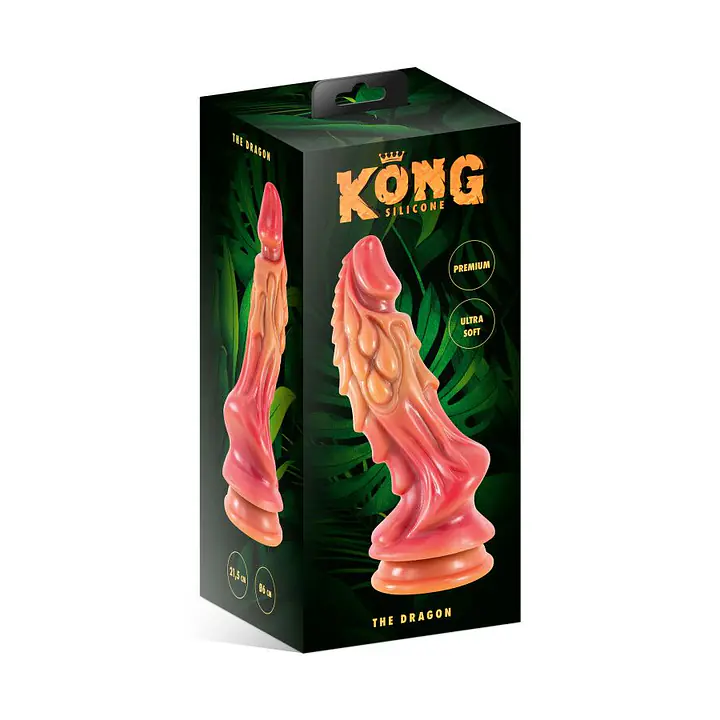 Фентезійний фалоімітатор Kong Silicone The Dragon - Master