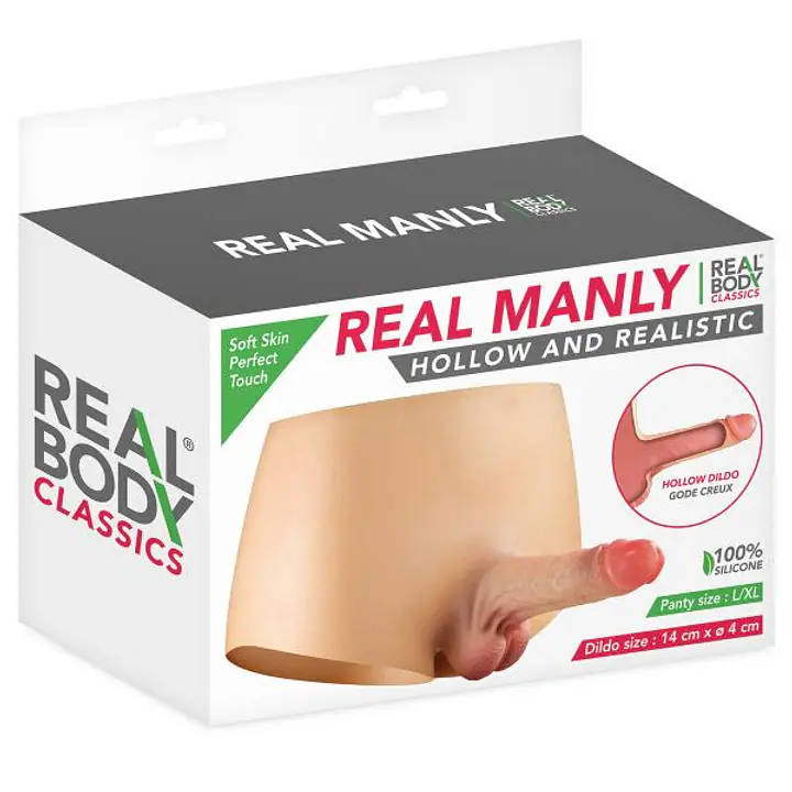 Страпон Real Body — Real Manly hollow and realistic L/XL - Master