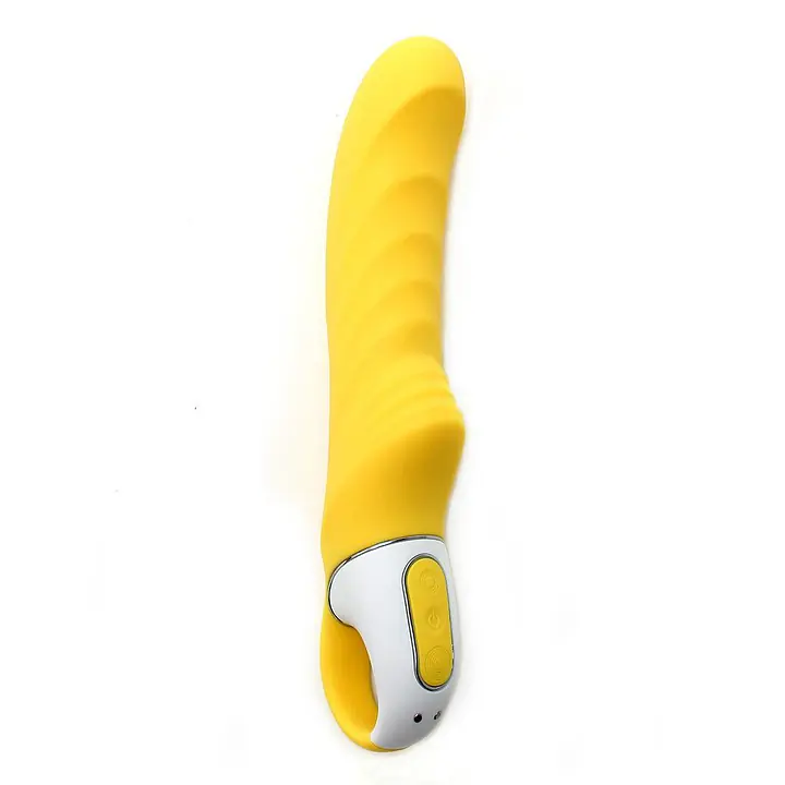 Потужний вібратор Satisfyer Vibes Yummy Sunshine з гнучким стовбуром і стимул. рельєфом, 12 режимів - Master