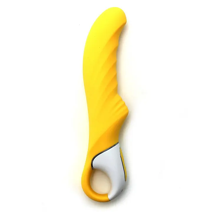 Потужний вібратор Satisfyer Vibes Yummy Sunshine з гнучким стовбуром і стимул. рельєфом, 12 режимів - Master