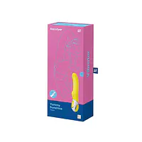 Потужний вібратор Satisfyer Vibes Yummy Sunshine з гнучким стовбуром і стимул. рельєфом, 12 режимів - Master