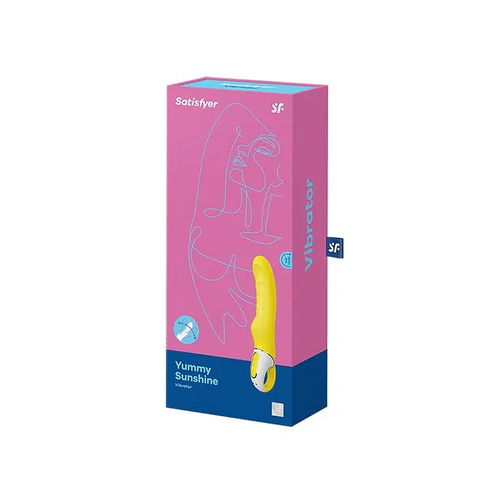 Потужний вібратор Satisfyer Vibes Yummy Sunshine з гнучким стовбуром і стимул. рельєфом, 12 режимів - Master