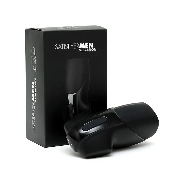 Мастурбатор Satisfyer Men Vibration імітатор мінету з вібрацією, стимуляція головки - Master