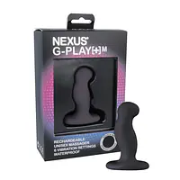 Вібромасажер простати Nexus G-Play Plus M Black, макс. діаметр 3 см, перезаряджуваний - Master