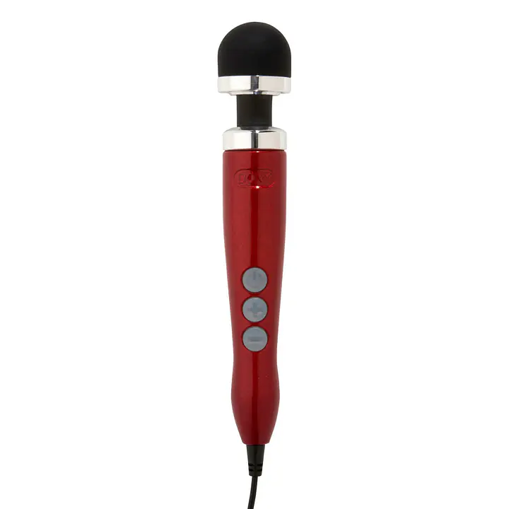 Вібромасажер DOXY Die Cast 3 Candy Red, дуже потужний, живлення 220В, металевий корпус - Master
