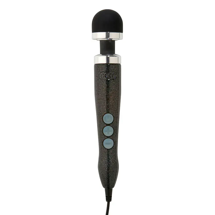 Вібромасажер DOXY Die Cast 3 Disco Black, дуже потужний, живлення 220В, металевий корпус - Master