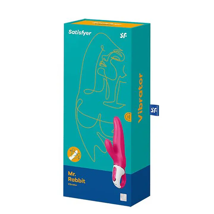 Потужний вібратор-кролик Satisfyer Vibes Mr. Rabbit, два мотори, литий силікон, 12 режимів роботи - Master