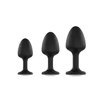 Анальна пробка Dorcel Geisha Plug Diamond L з кулькою всередині, створює вібрації, макс. діаметр 4см - Master