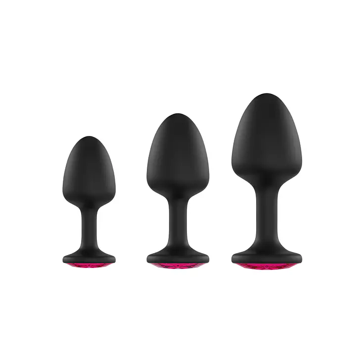 Анальна пробка Dorcel Geisha Plug Ruby L з кулькою всередині, створює вібрації, макс. діаметр 4 см - Master