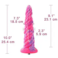 Силіконовий дилдо Hismith Awl Shape Silicone Dildo Monster Series - Master