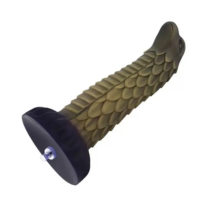 Силіконовий дилдо Hismith 8.5" Squama Beast Silicone Dildo Monster Series - Master