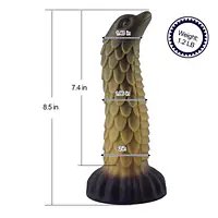 Силіконовий дилдо Hismith 8.5" Squama Beast Silicone Dildo Monster Series - Master