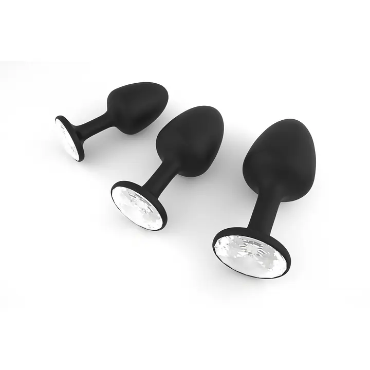 Анальна пробка Dorcel Geisha Plug Diamond XL з кулькою всередині, створює вібрації, макс діаметр 4,5 - Master