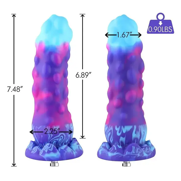 Силіконовий дилдо Hismith 7.48" Silicone Dildo HSA138 Monster Series - Master