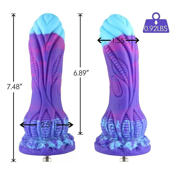 Силіконовий дилдо Hismith 7.48" Silicone Dildo HSA140 Monster Series - Master