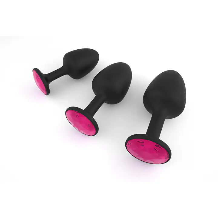 Анальна пробка Dorcel Geisha Plug Ruby XL з кулькою всередині, створює вібрації, макс діаметр 4,5 см - Master