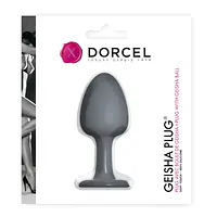 Анальна пробка Dorcel Geisha Plug з кулькою всередині, створює вібрації, макс. діаметр 3,2см - Master