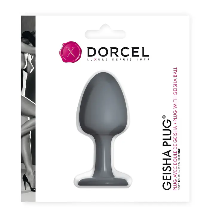 Анальна пробка Dorcel Geisha Plug з кулькою всередині, створює вібрації, макс. діаметр 3,2см - Master