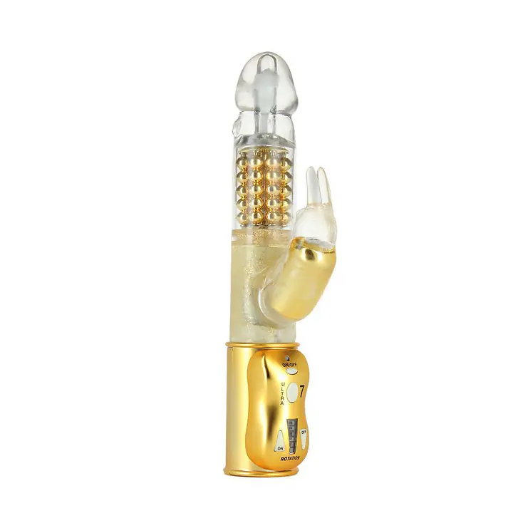 Вібратор-кролик Dorcel Orgasmic Rabbit Gold з перлинним масажем - Master