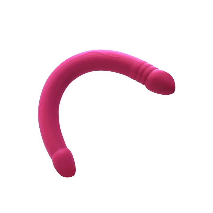 Фалоімітатор двосторонній Dorcel Real Double Do Magenta, діаметр 4 см, довжина 42 см - Master