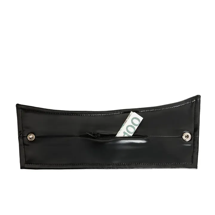 Чоловічі браслети з потайним гаманцем Noir Handmade H075, пара, під латекс, потайна блискавка - Master