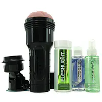 Мастурбатор Fleshlight Pink Lady Original Value Pack: присоска, змазка, чищення і відновлення - Master