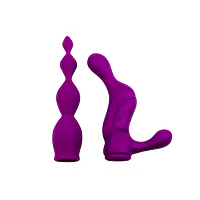 Насадки для двостороннього вібратора Adrien Lastic AD-2X - Anal set - Master