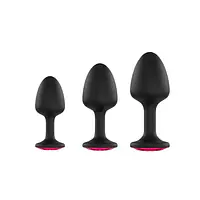 Анальна пробка Dorcel Geisha Plug Ruby M з кулькою всередині, створює вібрації, макс. діаметр 3,2см - Master