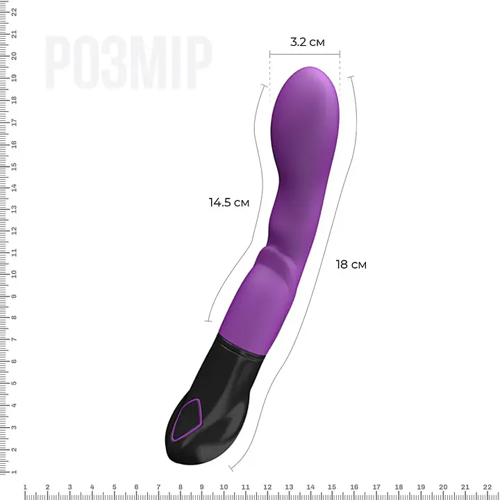 Вібратор Adrien Lastic Nyx, стимуляція точки G і входа у піхву - Master