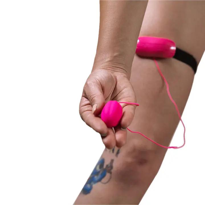 Виброяйце Adrien Lastic Playball для стимуляції точки А, з турборежимом, кріплення до ноги - Master