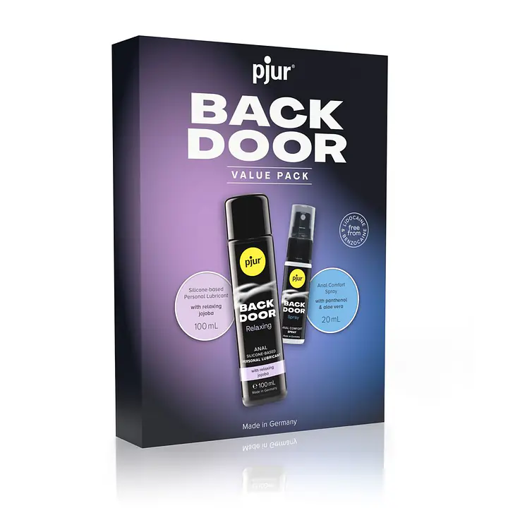 Подарунковий набор  pjur BACK DOOR Value Pack: силіконова змазка 100 мл та розслаблювальний спрей 20 - Master