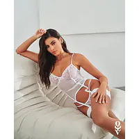 Корсет Obsessive Alissium corset&thong M/L (м'ята упаковка!!!) - Master