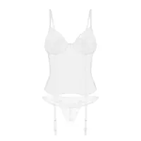 Корсет Obsessive Alissium corset&thong M/L (м'ята упаковка!!!) - Master